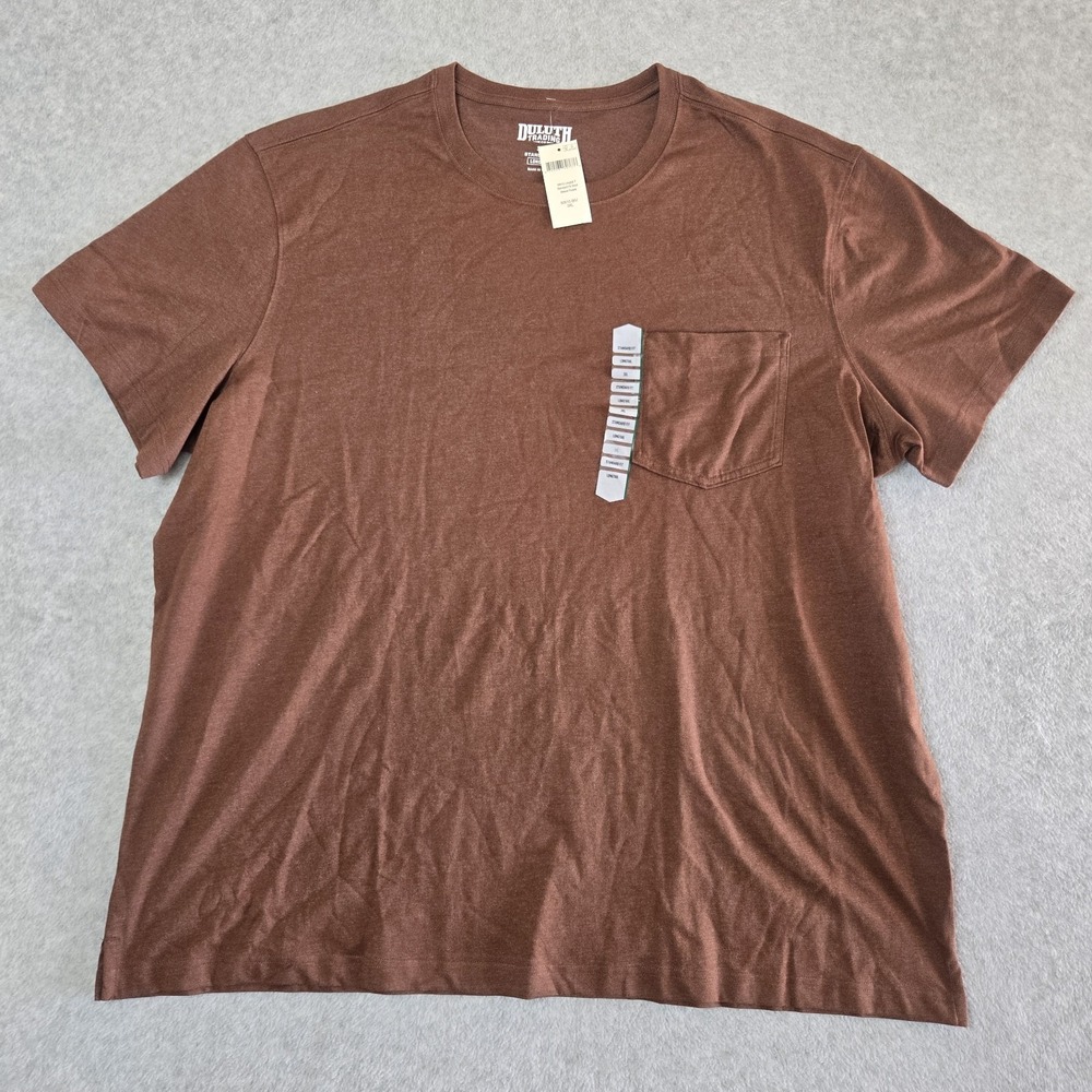 Duluth Trading Co Men's‎ Longtail Relaxed Short Sleeve T-Shirt 3XL Brown NWT